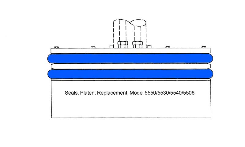 Seals Platen Replacement Model 5550-5530-5540-5506